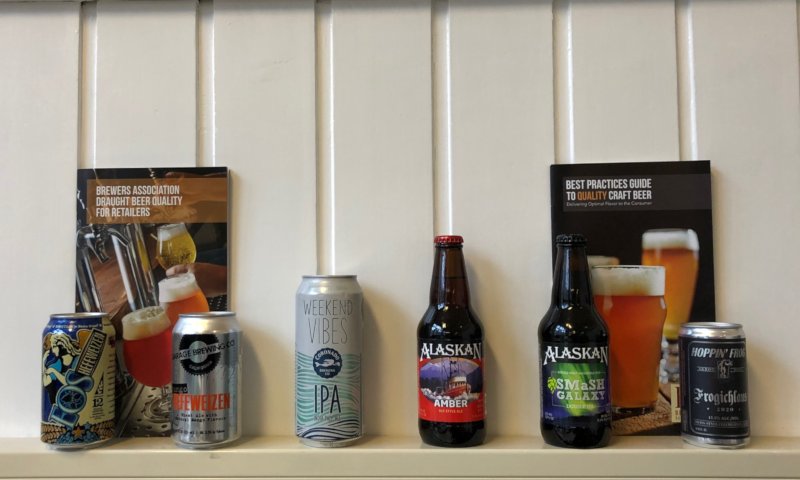 6 Amerikaanse bieren op een rij